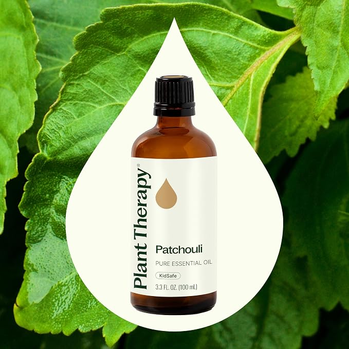 Plant Therapy Patchouli Essential Oil 100 mL (3.3 oz), 100% Pure, Undiluted, for Aromatherapy, Skincare, Meditation, and Relaxation