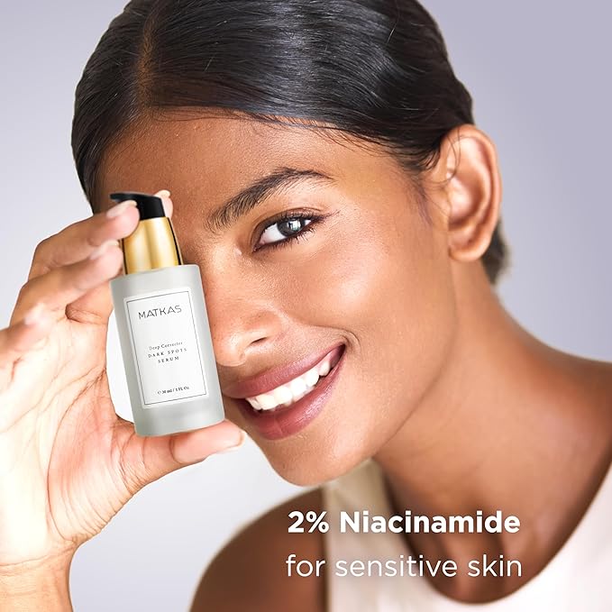 MATKAS Korean Dark Spot Corrector Serum for Face - 1 Fl. oz. Niacinamide Brightening Serum for Oily Skin, Pore Minimizer Korean Dark Spot Remover for Face, Sensitive Acne-prone Skin, Hyperpigmentation