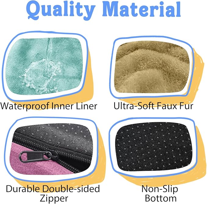 Waterproof Orthopedic XL Dog Bed for Large and Extra Large Dogs | Egg Crate Foam, 4-Sided Bolster Support, Waterproof Liner, Non-Slip Bottom, Machine Washable Cover, 42 x 30 Inch