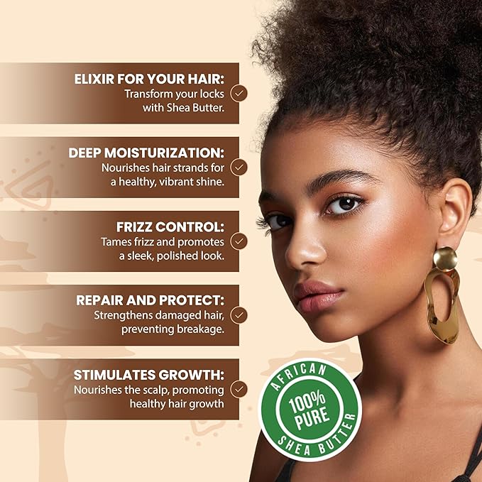 African Shea Butter Raw Unrefined 100% Pure Natural Organic Ivory Grade A - 4 oz - DIY Body Butters, Lotion, Cream, lip Balm & Soap Making Supplies, Eczema & Psoriasis Aid, Stretch Mark Product