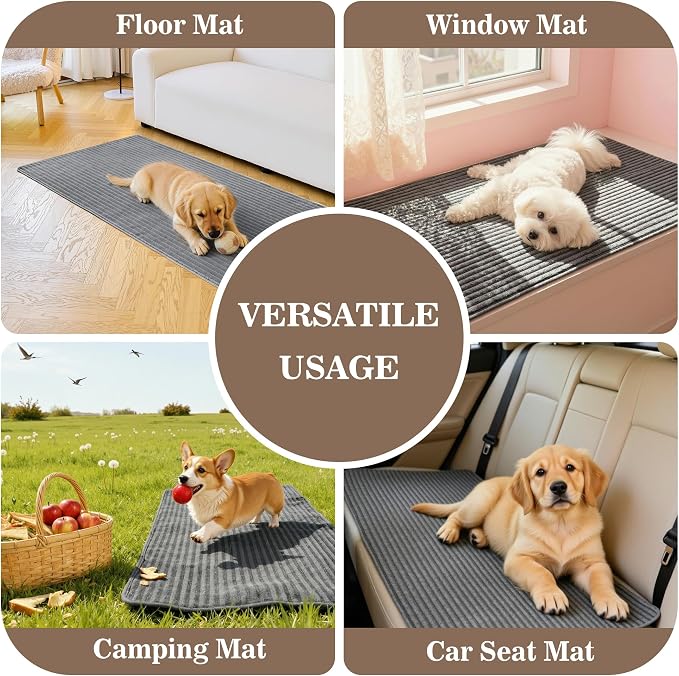 MYSKY HOME 100% Waterproof Couch Cover, Couch Covers for Dogs Washable, Non Slip Sectional Couch Covers for 3 Cushion Sofa Pet Friendly, Sofa Covers Protector, Dog Bed Cover, Dark Grey, 35"x82.7"