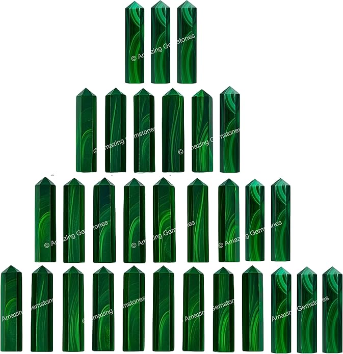 Amazing Gemstone Crystal Points Bulk Healing Crystals & Stones - Premium Single Terminated Healing Wand Point Bulk Crystals for Crafts, Crystal Grid, DIY Work