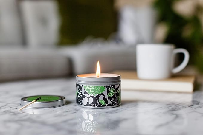 Eucalyptus Mint Lavender Luxury Scented Candles for Home - Made in the USA, Relaxing Candles with Essential Oil, Soy Wax Aromatherapy, Aesthetic & Romantic Design for Home by Victoria’s Lavender