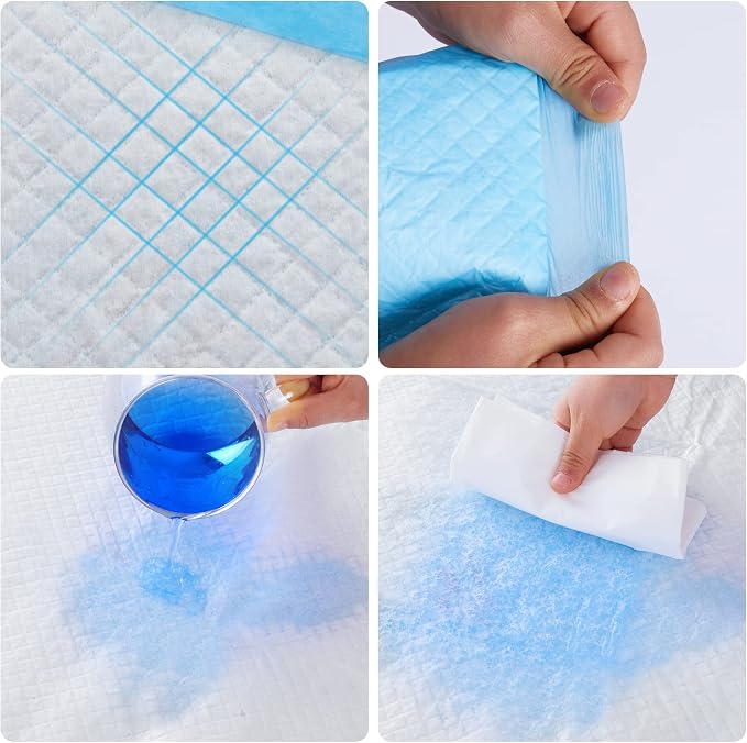 BESTLE Large Pet Training and Puppy Pads Pee Pad for Dogs 24"x24"-80 Count Super Absorbent & Leak-Proof (Pack of 2)