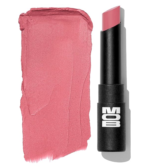 MOB Beauty Soft Matte Lipstick M93 – Rosy Mauve | Weightless, One-Swipe Color Infused with Skincare | Vegan, Silicone-Free, Cruelty-Free Formula in a Biodegradable Capsule