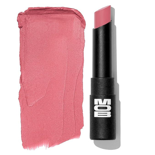 MOB Beauty Soft Matte Lipstick M93 – Rosy Mauve | Weightless, One-Swipe Color Infused with Skincare | Vegan, Silicone-Free, Cruelty-Free Formula in a Biodegradable Capsule