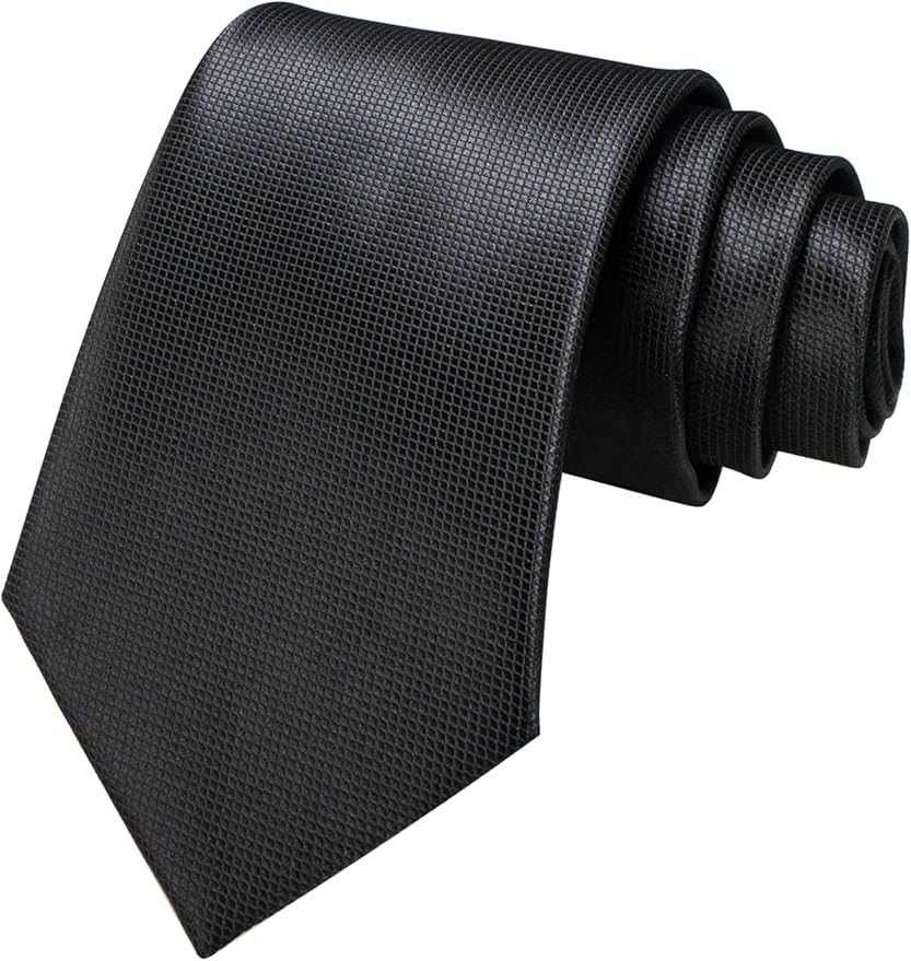 JEMYGINS Solid Color Tie Mens Necktie for Business and Wedding