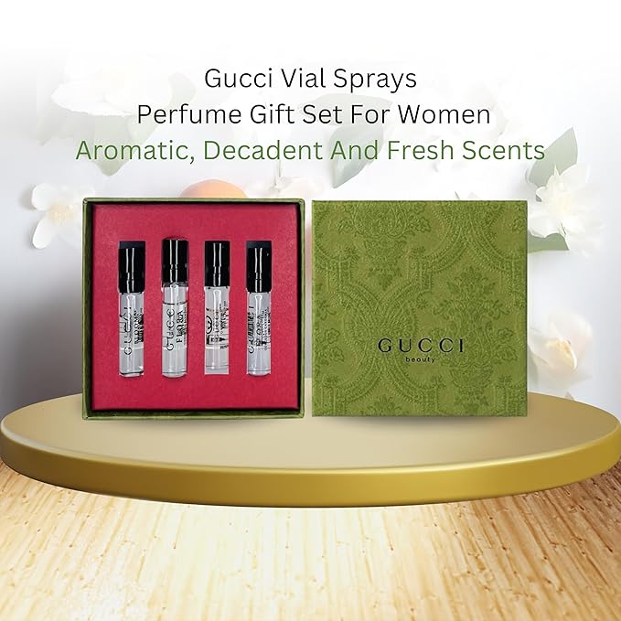 Gucci Perfume for Women Variety Fragrance Eau De Parfum Gift Set Mini Collection