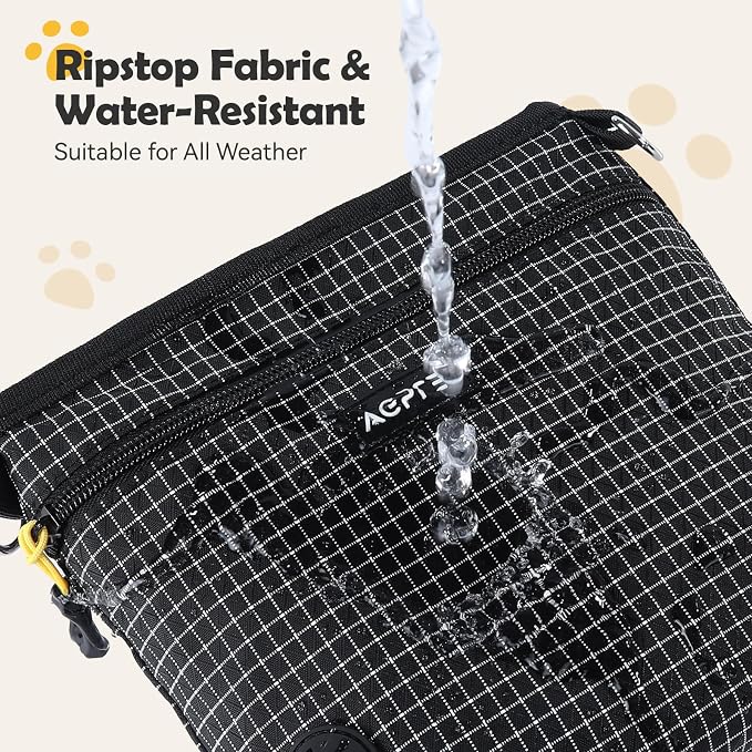 AGPTEK Dog Training Treat Pouch, Magnetic Dog Walking Pouch