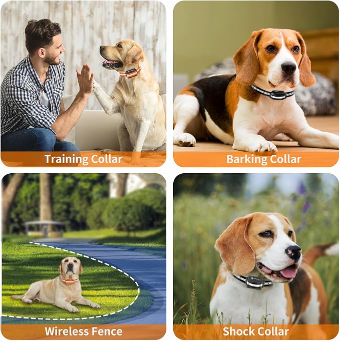 Shock Collar Replacement Strap for Most of Training Collar, 3/4 Inch Dog Collar Replacement for Wireless Fence and Bark, Adjustable Waterproof TPU Collar Strap - 2 Pack for Training, Walking