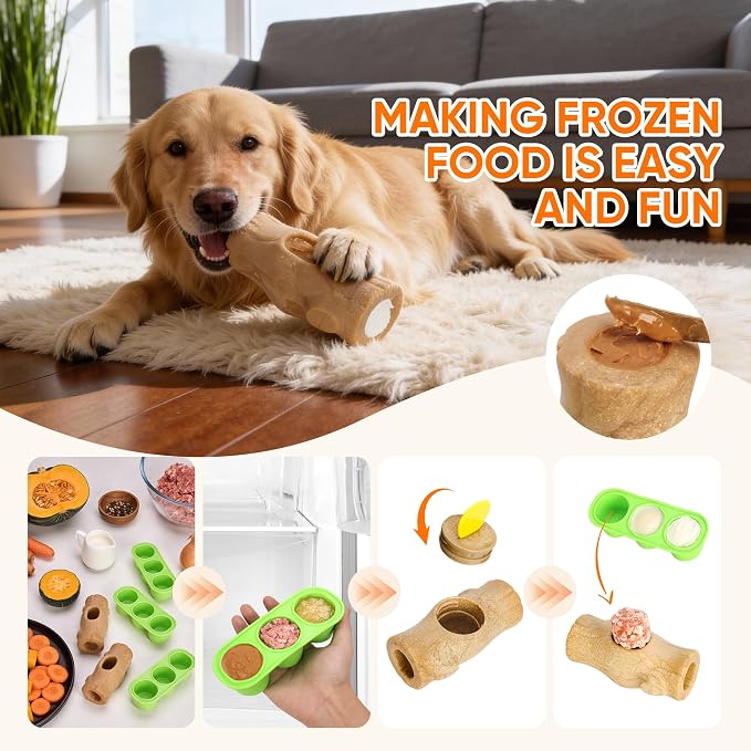2-Pack Indestructible Chew Toys for Aggressive Chewers