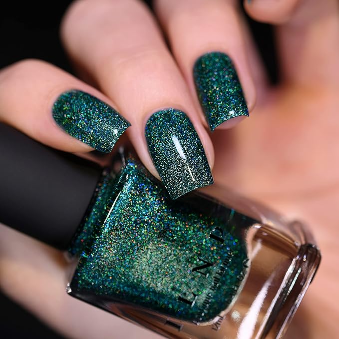 ILNP Park Ave - Deep Jade Green Ultra Holo Nail Polish
