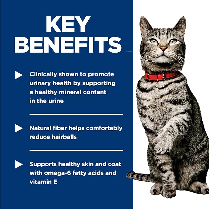 Hill's Science Diet Adult Urinary & Hairball Control Wet Cat Food | #1 Veterinarian Recommended, Chicken Stew, 2.9 oz. Cans, 24-Pack
