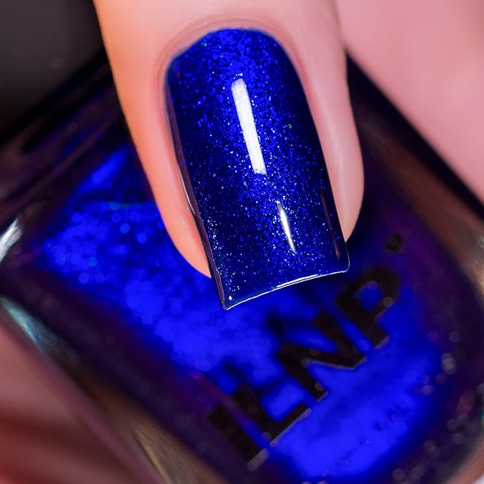 ILNP Midnight Kiss - Rich Cobalt Blue Shimmer Nail Polish
