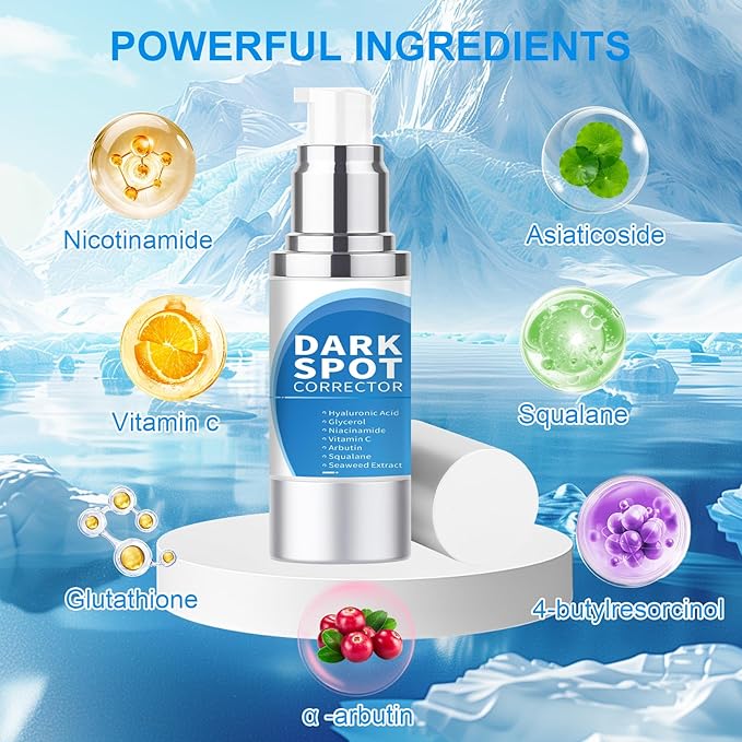 Dark Spot Remover for Face, Dark Spot Corrector, Dark Spot Serum for Sun Spots, Age Spots, Brown Spots,Acne Scars,Melasma Brown Spot -Advanced Formula with Niacinamide Vitamin C 1 Fl Oz (Pack of 1)
