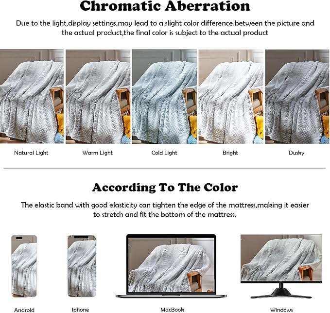 NEWCOSPLAY Fleece Leaves Pattern Queen Blanket, Frosty Dark Grey, 90"x90" | Super Soft Throw Blanket, Lightweight Cozy Bed Sofa Blanket, Premium Silky Flannel Fleece, Travel Blanket for All Season Use