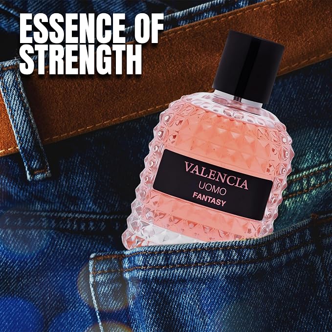 A CENTER Valencia UOMO Fantasy Women Perfume - Spicy & Woody Fragrance - Top Notes of Sweet Red Apple, Cardamom & Calabrian Bergamot - Base Scent of Warm Tobacco Leaf, Patchouli & Vetiver
