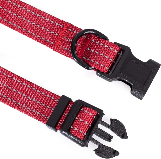 Mile High Life Reflective Dog Collar, Adjustable Lightweight Quick Release