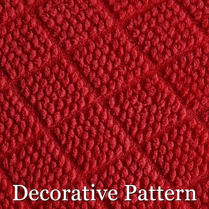 Whale Flotilla Soft Fleece Throw Blanket for Couch, Red | Jacquard Waffle Blankets for Home Decor, Lightweight and Cozy, All Season Suitable, 50x60 Inch