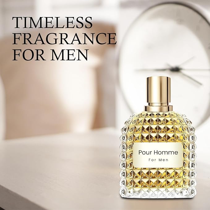 A CENTER Men's Cologne Gift Set Include Valentine Milano,Valentine,Choco Musk & AZAD Blue - 3.4 Fl Oz Each | Vanilla Bourbon, Leather & Amber Floral Fragrance | Luxury Eau de Toilette