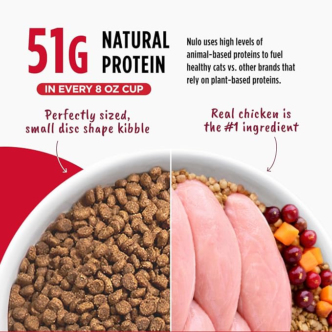 Nulo Freestyle Cat & Kitten Dry Food - Chicken & Cod Recipe, High Protein Grain Free Cat Food, Natural Kibble with Probiotics & Omega Fatty Acids, 2lb Bag