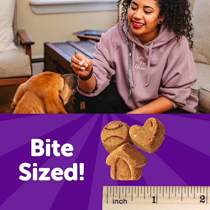 Wellness Crunchy Puppy Bites Dog Training Treats, Natural, Grain Free, Chicken and Carrot Recipe, 6 oz Bag (Pack of 2)