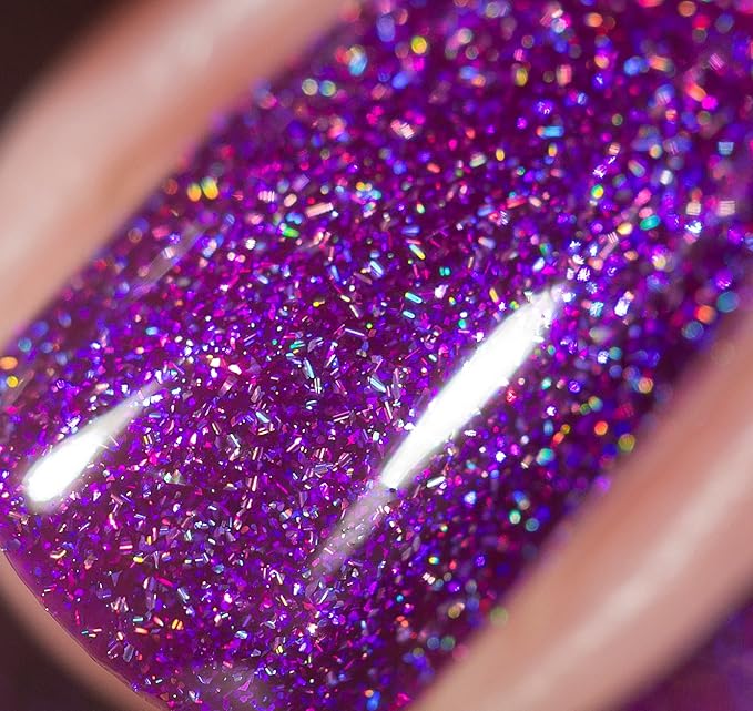 ILNP Zoe - Bold Raspberry-Purple Holographic Nail Polish
