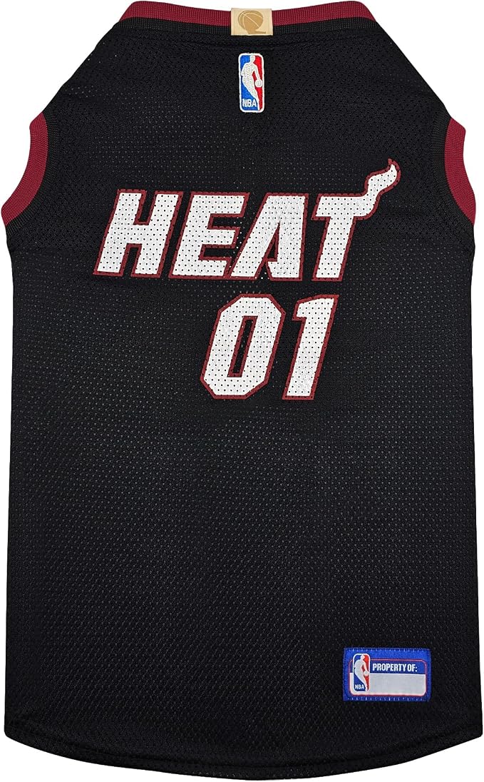 Pets First HEA-4047-XL Miami Heat Basketball Mesh Jersey