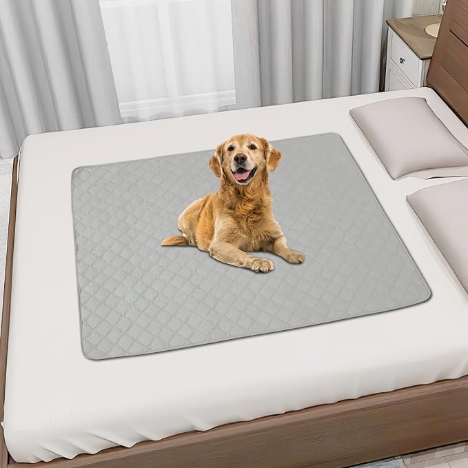 Easy-Going Waterproof Dog Bed Cover, Non-Slip Pet Blanket, 30x70in | Light Gray, Leakproof Couch Cover, Machine Washable Furniture Mattress Protector, Soft Sofa Mat For Dogs, Pet Friendly