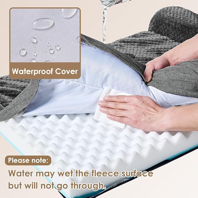 EHEYCIGA Large Dog Bed Memory Foam for Crate, Orthopedic Dog Bed Large Size Dogs with Washable Removable Cover, Waterproof Pet Sofa Couch with Nonskid Bottom, 35x22x6, Dark Grey | Small Dog Sofa with Washable Removable Cover, Waterproof Pet Couch for C...