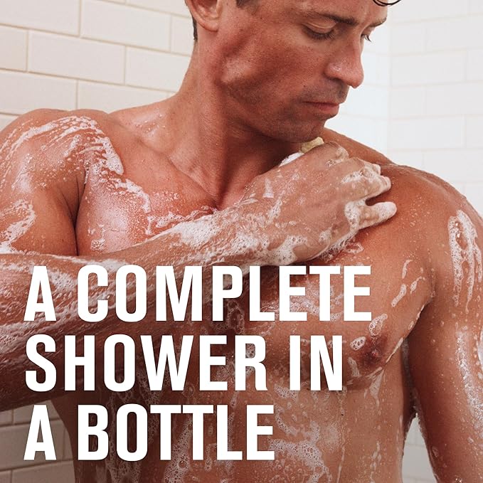 Every Man Jack Sea Minerals + Citron Hydrating Mens 3-in-1 All Over Wash for All Skin and Hair Types - Body Wash, Shampoo and Conditioner with Naturally Derived Ingredients - 28.8oz (2 Pack)