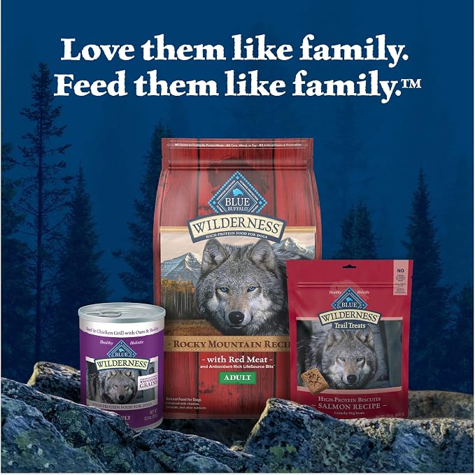 Blue Buffalo Wilderness Rocky Mountain Recipe Adult Dry Dog Food, 13 lb | 31g Protein, Real Beef #1 Ingredient, High Protein Red Meat with Wholesome Grains, Antioxidant-Rich Fruits & Veggies