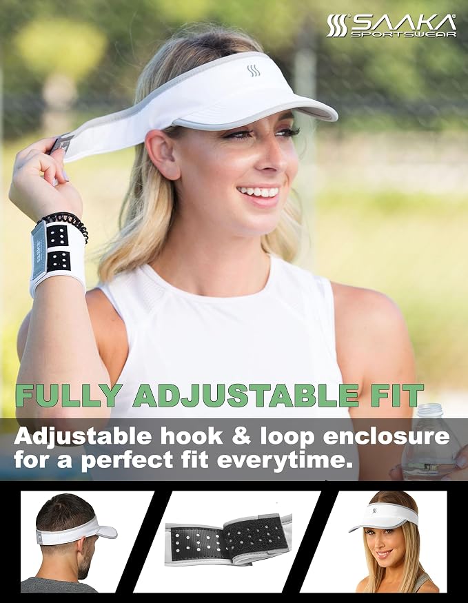 Sport Visor for Women. Sweat‑Wicking Visor for Running, Pickleball, Tennis & Golf. Lightweight & Adjustable Fit