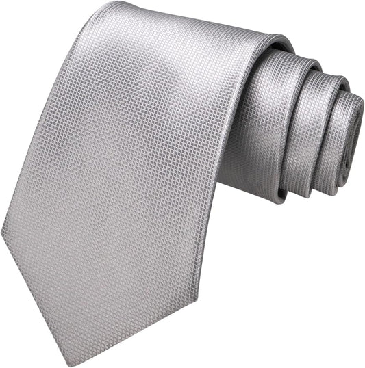 JEMYGINS Solid Color Tie Mens Necktie for Business and Wedding