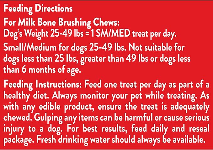 Milk-Bone Brushing Chews Original Chicken Flavor Daily Dental Dog Treats, Small/Medium, 19.6 Oz. Bag (Pack of 5)