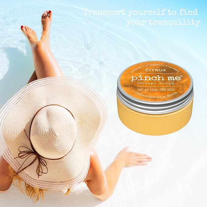 Pinch Me Therapy Dough - Holistic Aromatherapy Stress Relieving Putty - 10 Ounce (Citrus)