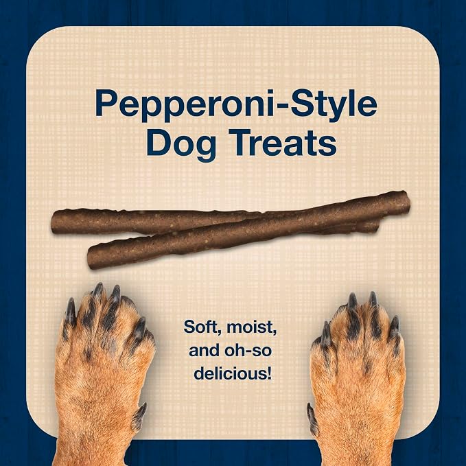 Blue Buffalo Stix Chicken Pepperoni-Style Dog Treats, 5 oz | Real Chicken #1 Ingredient, Soft & Easy to Tear, Developed by Veterinarians & Nutritionists, Great for Training