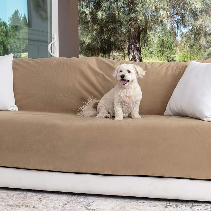 Callarome Waterproof Blanket for Bed & Couch Protection, Brown, 50"x60" | High-Density Heavy-Duty Material – Ultra-Soft & Durable Soft Fleece, Leakproof, Reversible, Silent No-Crinkle Design