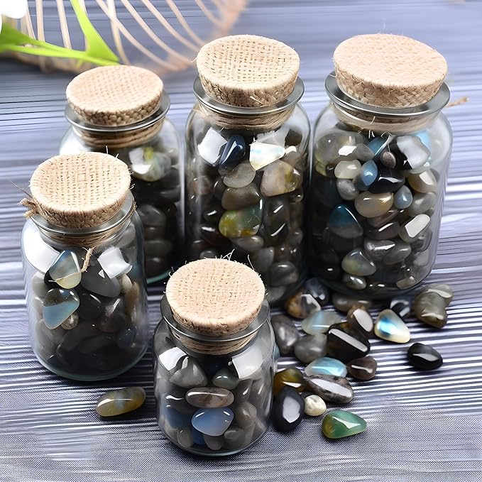 Healing Crystal Set - 0.3", 1.8 lbs - Labradorite Healing Stones for Healing, Meditation, Reiki