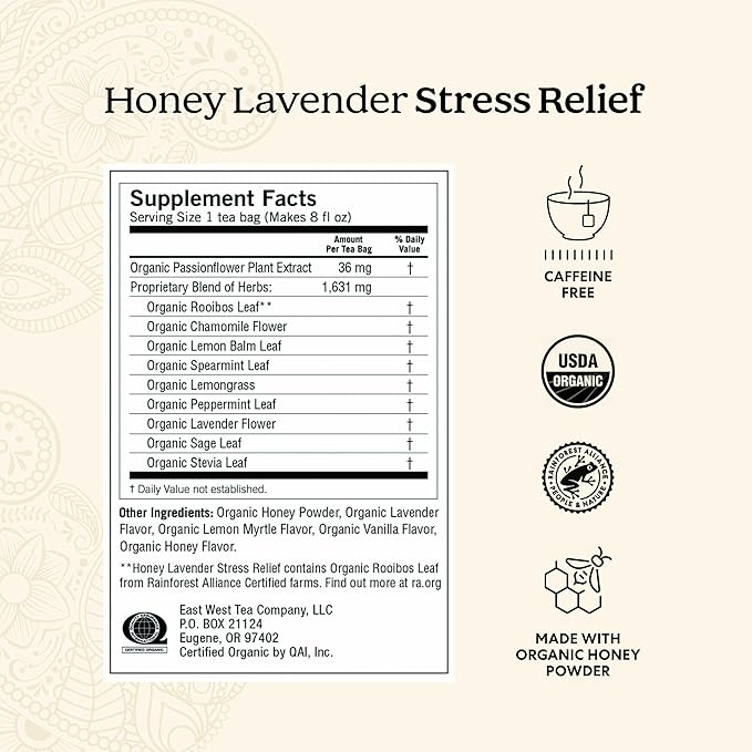 Yogi Tea Stress Relief & Herbal Tea Variety Pack - 16 Bags per Pack (6 Packs) - Organic Herbal Sampler - Includes Bedtime, Kava Stress Relief, Soothing Caramel Bedtime & More