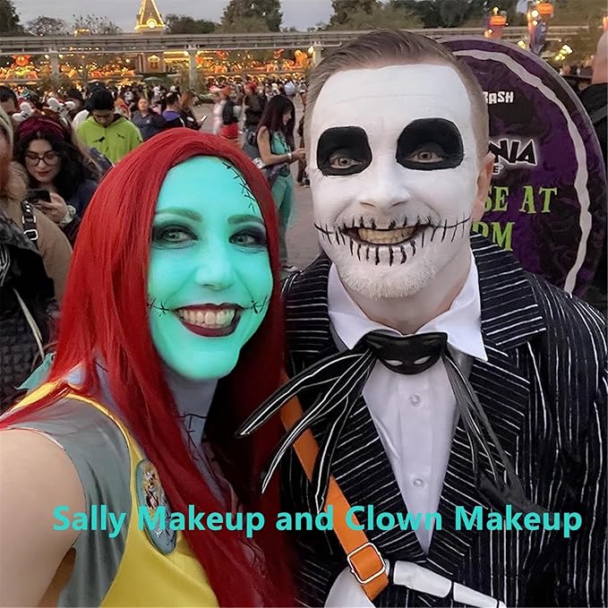 Go Ho Cream-Blendable Teal Face Paint Stick,Full-coverage Teal Body Paint Stick for Halloween Cosplay SFX Makeup,Waterproof Teal Body Paint Stick