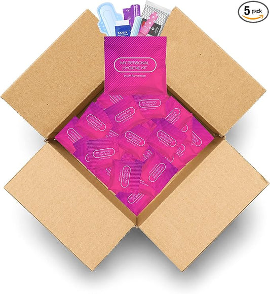 Portable Period Kit: Essential Period Pouch for Teen Girls in School, Travel, and Daily Use - Ideal for Parents, Schools, Churches, Businesses, and Homeless Outreach - Pink (Menstrual Kit, 50)