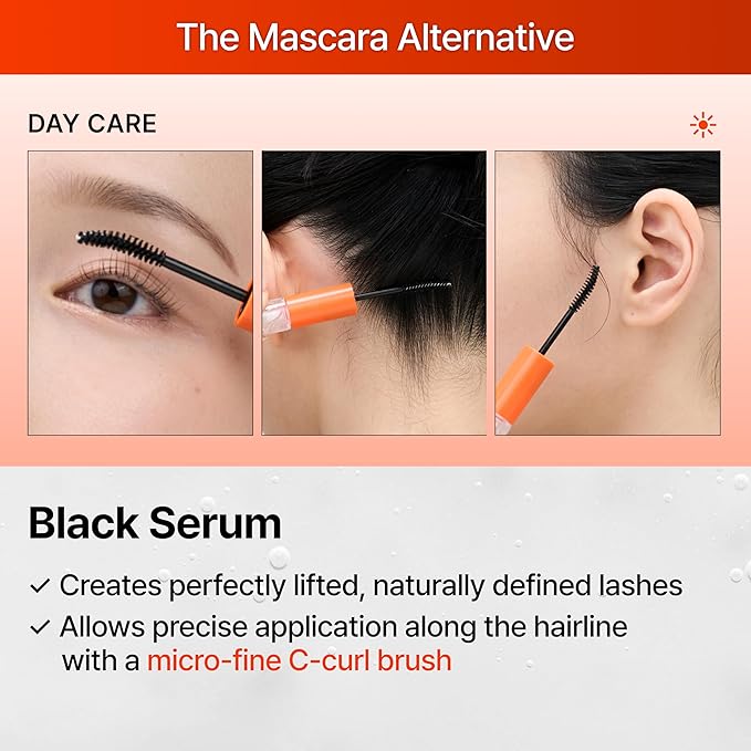 lilyeve GROWTURN Eyelash Growth Serum, Korean Lash Enhancing Serum for Longer Natural Lashes, 2-in-1 Dual Lash Serum for Day & Night Care, Prostaglandin Free with Biotin & Exosome, 0.27 fl. oz.