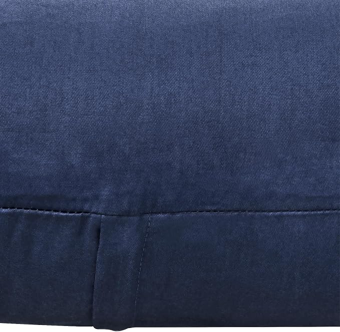 Thmyo 4-Pack 100% Cotton Comfortable Solid Decorative Throw Pillow Case Square Cushion Cover Pillowcase Sublimation Blank Pillow Covers Christmas DIY Throw Pillowcase(26x26inch/66x66cm,Midnight Blue)