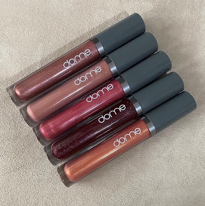 DOME BEAUTY Hydralust Lipgloss - Hydrating Lip Gloss for Glossy Lips, Lightweight, Non-Sticky Formula, Clean Beauty Lip Makeup, Moisturizing Shine, Vegan, Cruelty-Free (Katherine, 0.20 oz)