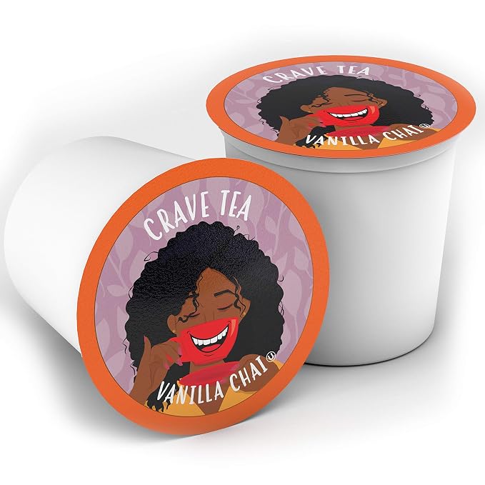 Crave Beverages Tea Pods, Vanilla Chai for Keurig K Cup Brewers, 40 Count