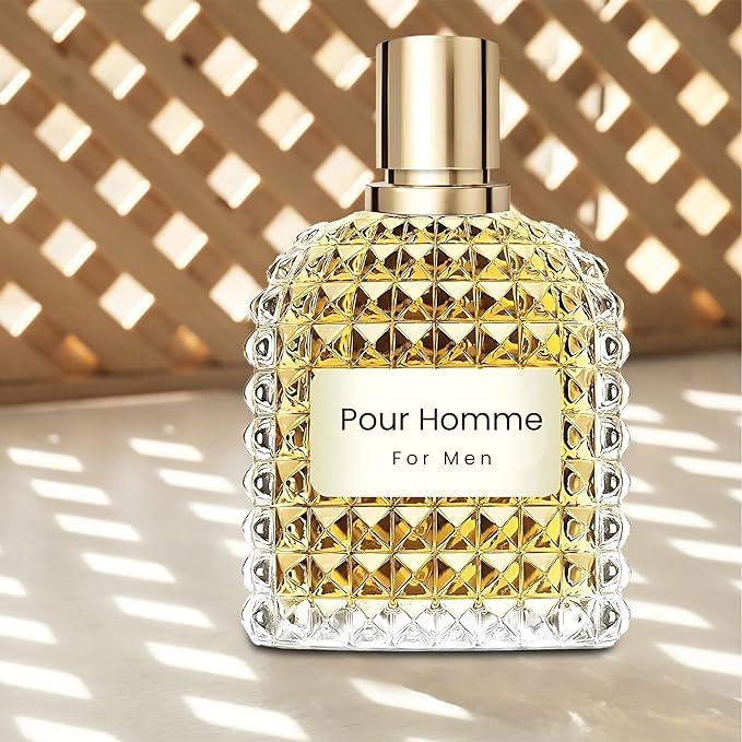 A CENTER Men's Cologne Gift Set Include Valentine Milano,Valentine,Very Excited & Valuable Paris - 3.4 Fl Oz Each | Vanilla Bourbon, Leather & Amber Floral Fragrance | Luxury Eau de Toilette Quartet