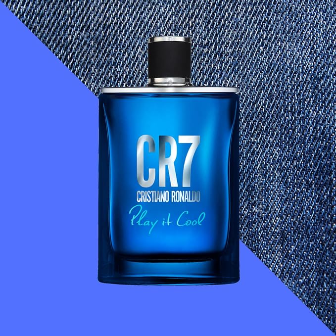 Cristiano Ronaldo CR7 Play It Cool - Blends Bright Citruses And Aromatic Fougere Notes - Fresh, Invigorating And Sensual - Light Enough For Everyday Wear - Masculine Fragrance - 1.7 Oz EDT Spray