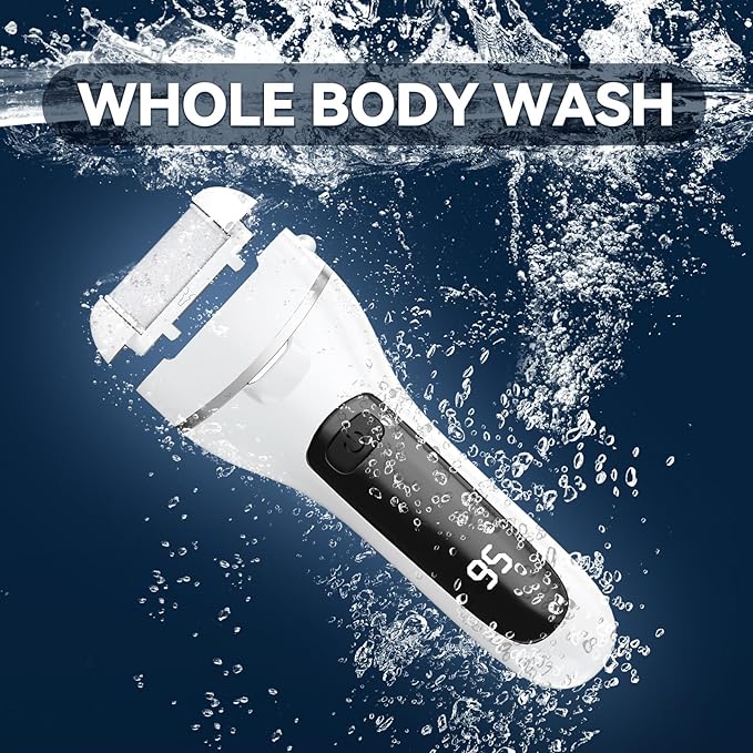 Wea&Hea Electric Callus Remover for Feet,17 in 1 Professional Pedicure Kit with 3 Roller Heads,2-Speed Rechargeable & Waterproof Foot File - Perfect for Dead Hard Cracked Dry Skin Care at Home