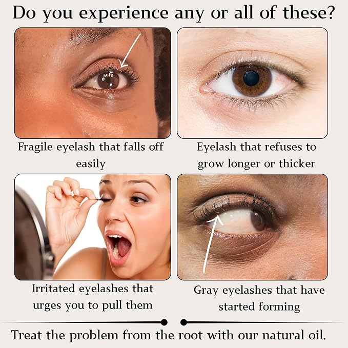 eyelash growth serum oil, safe with fast result lash enhancing serum organic castor oil, rosemary oil, ginseng extract etc, by Lurelan Beauty, Gold